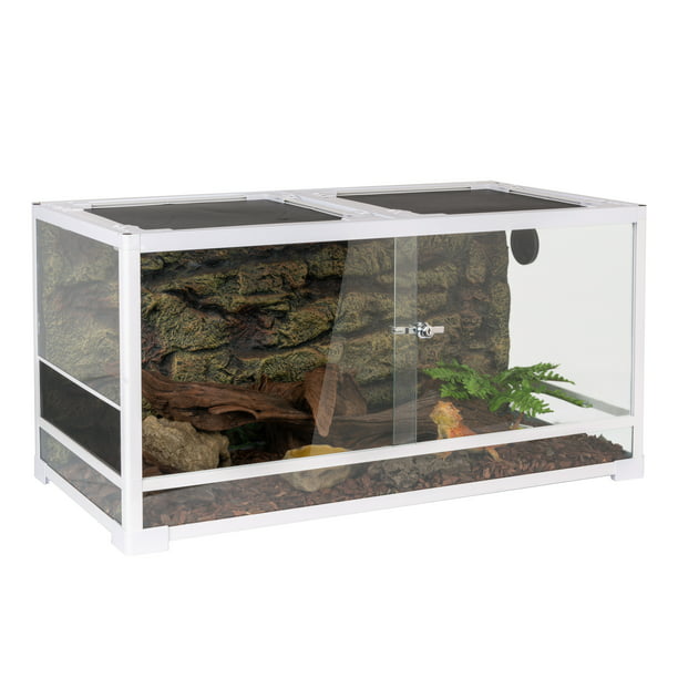 Oiibo Reptile Glass Terrarium Sliding, Coffee Table Snake Enclosure