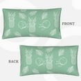 Tropical pineapple Pillow Cases Queen Envelope Closure Pillow Covers