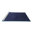 thumbnail image 2 of Ahgly Company Machine Washable Indoor Round Abstract Blue Modern Area Rugs, 7' Round, 2 of 4