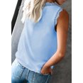 thumbnail image 6 of Dokotoo Womens V Neck Shirts Summer Casual Lace Cami Tank Tops Fashion Sleeveless Blouses Shirts, 6 of 11