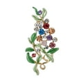 thumbnail image 3 of 5 Broches Elegantes Strade Fareast Limited de Hojas Esmaltadas con Diamantes de Imitación 5 Piezas, 3 of 8