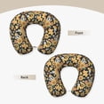 thumbnail image 3 of Xecao Mushrooms Honeycomb Print Memory Foam Cervical Neck Pillow Versatile U-Shaped Pillows for Home,Office,Camping,Travelling,Soft Washable Cover, 3 of 8