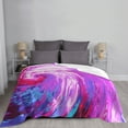 thumbnail image 3 of Create Abstract Art Throw Blanket, Super Soft Anti-Pilling Flannel Bed Blankets, 40"x30", 3 of 8
