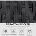 thumbnail image 4 of Outsunny 4-Piece Cushioned Outdoor Rattan Sofa Set, 4 of 10