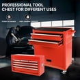thumbnail image 6 of Dawmilon 8-Drawer Rolling Tool Chest with Wheels, Detachable Metal Tool Storage Cabinet, Lockable Garage Tool Cart, Red, 6 of 8