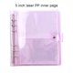 thumbnail image 5 of Matsuzay Álbum de fotos transparente Visible reutilizable portafotos para niños Rectangular portátil coleccionar libro extraíble Artesanía Violeta 5 pulgadas, 5 of 6