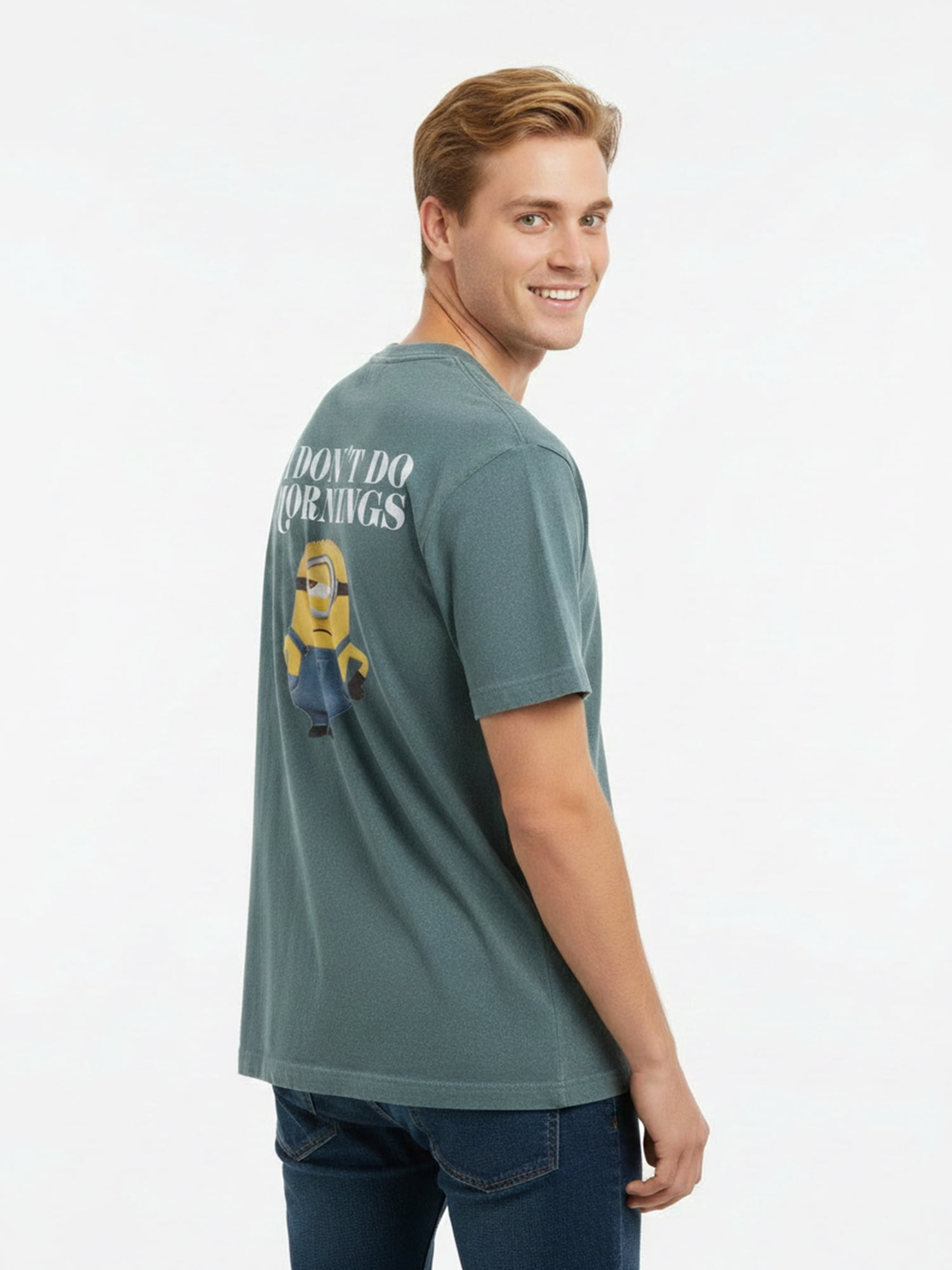 Despicable Me Minions Men's & Big Men's Front & Back Graphic T-Shirt, Just Don't, Sizes S–3XL