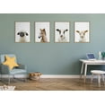 thumbnail image 7 of Kate and Laurel Sylvie Animal Studio Lamb Framed Canvas Wall Art by Amy Peterson Art Studio, 18x24 Natural, Modern Animal Portrait Art for Wall, 7 of 7