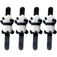 thumbnail image 1 of 4 piezas de dibujos animados panda plush para pulseras para niños adorables pulsap bofetada banda de mano, 1 of 7