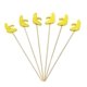 thumbnail image 1 of 100 piezas de palillos de bambú para frutas, palillos de cóctel elegantes, palillos de dientes para aperitivos, plátano, 1 of 2