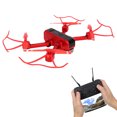 thumbnail image 3 of Cuadricóptero con cámara aérea, retención de altitud, dron WiFi rojo con diseño plegable, 3 of 8