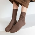 thumbnail image 5 of SMZ Womens Cute Crew Socks Casual Athletic Aesthetic Socks Neutral Cotton Socks for Women, 5 of 6