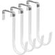 thumbnail image 2 of FYY Ganchos para Colgar sobre la Puerta, Paquete de 4 Ganchos para Colgar con Goma para Evitar rayones, Organizador Resistente para Sala de Estar, baño, Dormitorio, Cocina, Colgar Ropa, Toallas, Sombr, 2 of 4