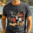 thumbnail image 2 of Western Longhorn Bull T-Shirt, Cowboy Rodeo Tee, 2 of 8