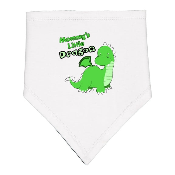 Inktastic Mommy's Little Dragon Baby Bandana Bib