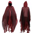 thumbnail image 4 of Capa de calavera de zombi medieval de Halloween para hombre con capucha, capa de terror vintage, capa renacentista para disfraces de cosplay para adultos, accesorios, 4 of 5