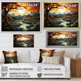 thumbnail image 4 of Designart "Summer'S Tree Magic I" Landscape Trees Floater Framed Wall Art Living Room, 4 of 5