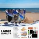 thumbnail image 5 of Fotbe Astronaut in Outer Space Bolsa de Viaje para Playa - Resistente al Agua, Bolsa Tote de Gran Capacidad y Ligera con 7 Bolsillos para Mujeres y Hombres, 5 of 7