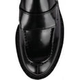 thumbnail image 4 of Jeffrey Campbell Librarian Vamp Moc-Toe Classic Penny Loafer Black Box Leather (BLACK BOX, 7.5), 4 of 4