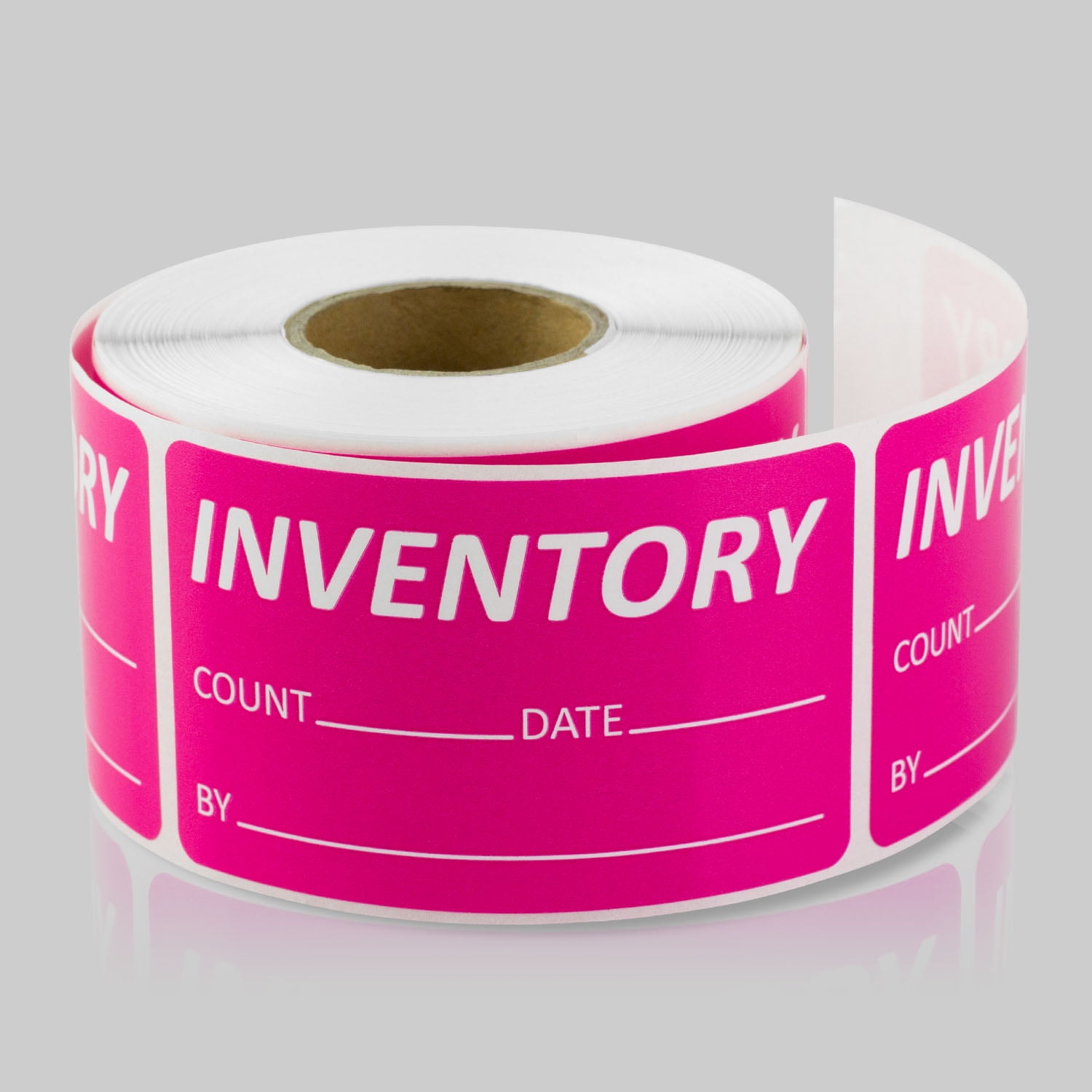 500 Labels of 2" Round Yellow Number 8 Inventory Storage Sticker Rolls 