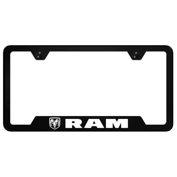 RAM Polycarbonate Notched License Plate Frame Official Licensed