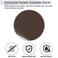 thumbnail image 4 of Unique Bargains Car Center Console Cover Car Armrest Cover 12.6"x6.3"x1.97" Dark Brown Nappa Leather, Memory Foam, 4 of 7