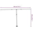 thumbnail image 2 of vidaXL Awning Post Set Anthracite Iron 177.2 x 96.5 in Height-Adjustable, 2 of 9