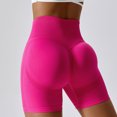 thumbnail image 1 of Pantalones cortos de yoga sin costuras europeos y americanos, pantalones cortos ajustados de cintura alta con caderas color melocotón para correr para niñas, 1 of 2
