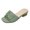 Green, variant on Ladies' low heeled sandals, breathable, comfortable, non slip, suitable for home work and leisure, outdoor foot on vacation slippers