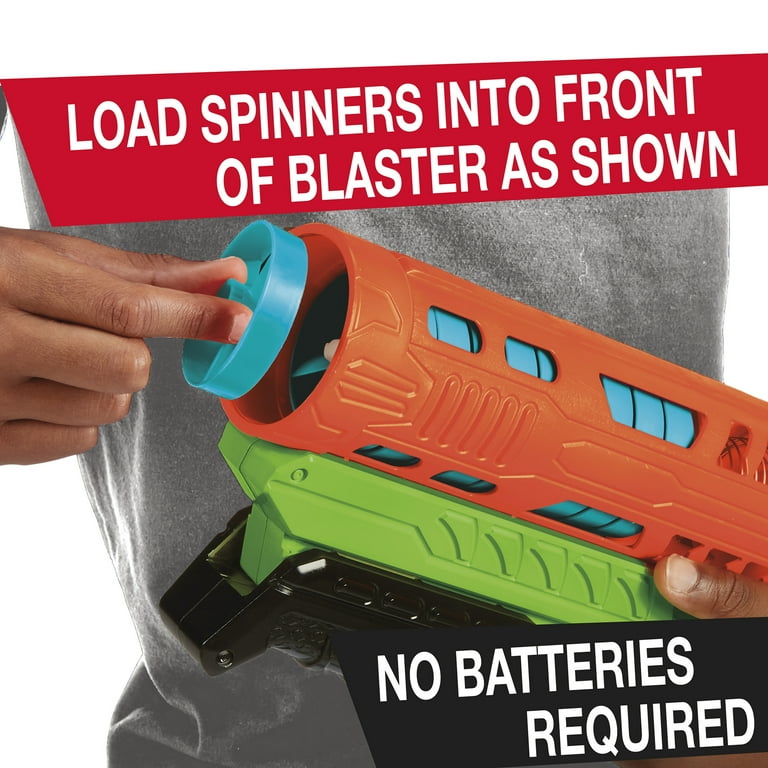 Air Warriors: Spin Fire - Blaster, 10 Spinners Darts, Accurate
