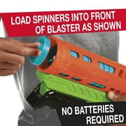 Air Warriors: Spin Fire - Blaster, 10 Spinners Darts, Accurate Flights, Shoots Up To 135 Feet, Kids Toy, Ages 6+