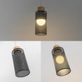 thumbnail image 4 of FSLiving Pendant Light with Rechargeable Battery Operated LED Bulb RGB Mode Dimmable Timing Lamp Adjustable Wire Length Hanging Light Vintage Black Hollow Shade E26 Wooden Base for Depot - Set of 3, 4 of 6