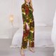 thumbnail image 3 of Fotbe Sunflower Conjunto de Pijama de Manga Larga para Mujer con Estampado, Ropa de Dormir de 2 Piezas, Conjunto de Casa Suave y Cómodo con Bolsillos-Medium, 3 of 7