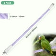 thumbnail image 3 of Uxcell 2-Pack Rope Perches for Bird Cages, 23.6 in Length Comfort Grip Flexible Rope Perch Beak & Paw Grinding Bird Platform Sand [Purple], 3 of 8