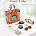 thumbnail image 5 of FORMRS Womens Corduroy Tote Bag Crossbody Shoulder Handbag with Pocket, Orange Circle, 5 of 7