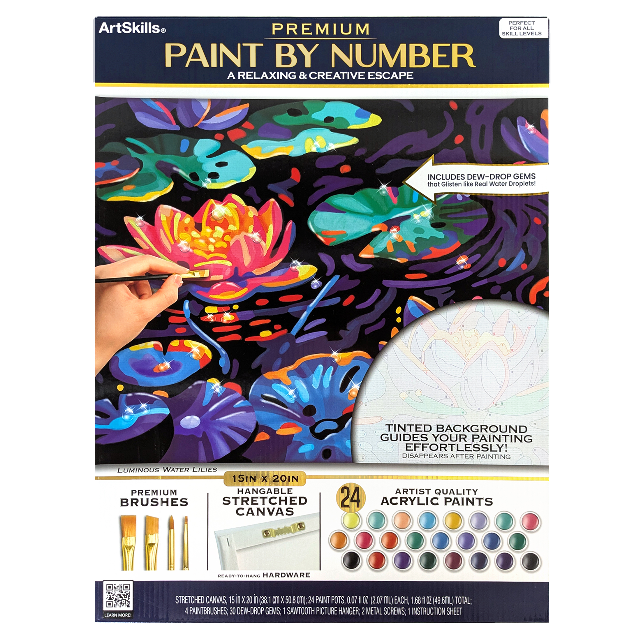 ArtSkills Luminous Water Lillies Paint by Numbers photo 6