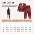 thumbnail image 4 of Pofeuu Christmas With Snowflakes Print Womens Pajamas Set Long Sleeve Sleepwear Button Down Nightwear Soft Pj Lounge Sets Button Down Pajamas Women-XX-Large, 4 of 7