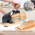 thumbnail image 2 of Yedigre Upgrade Manual Bread Slicer for Homemade Sourdough – Adjustable Hand Crank Cutter with Steel Fence & Sharp Blade, Retro Design, 2 of 9