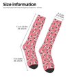 thumbnail image 5 of Daiia Sports Socks French Bulldog Face Printed Novelty Crew Socks for Men Women Knee High Socks Cotton Socks Soft & Breathable Support Unisex Socks, 5 of 9