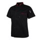 thumbnail image 5 of Cook Chef Coat Camisa de manga corta Cock Shirt Uniforme unisex Uniforme Todos los 5 tamaños L Zulema Chaqueta de chef, 5 of 8