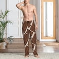thumbnail image 5 of Mens Pajama Pants - Soft Sleep & Lounge Pants for Men, Chocolate Pattern cute Cuteness Casual PJ Bottoms Pants with Pockets, 5 of 5
