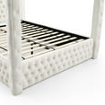 thumbnail image 3 of Better Home Products Dream Luxurious Velvet Canopy Bed with Speaker & USB Connection, 3 of 9
