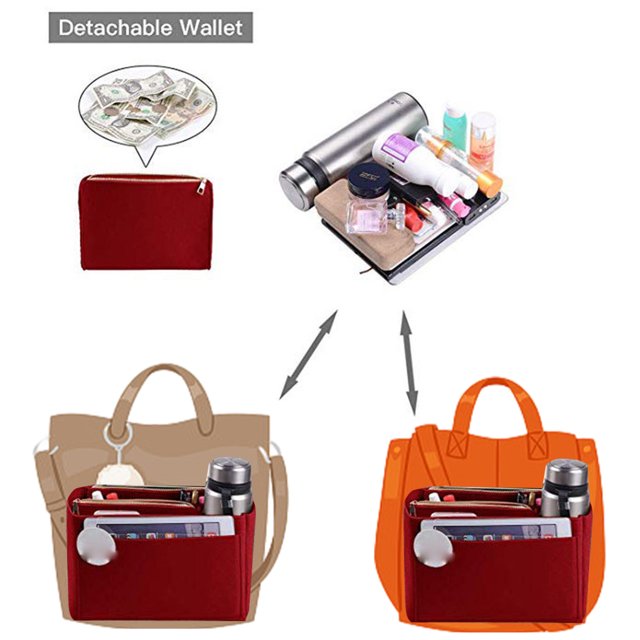 stanreset Organisateur de Maquillage Multifonctionnel pour Femmes Multi-Compartiments pour Rangement de Partitions Multi-Compartiments pour Rangement de Partitions beige m 26*15*14cm 2Set