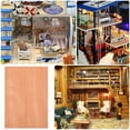 thumbnail image 2 of HOOWIFFY 5 Sheets Diy Design Wood Texture Patch for Architectural Models Interior Decoration Drawing Board Projects, 2 of 4