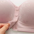 thumbnail image 5 of LYEAA Front Closure Bras for Older Women Plus Size Soft No Wire Push up Everyday Bras Wireless Support Solid Lift Sleep Bras Comfortable Wirefree Breathable Shaping Daily Bralette Pink L（38/85）, 5 of 6