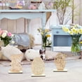 thumbnail image 3 of FaLX 10Pcs Easter Wooden Ornaments Creative Shape Adorable Appearance Smooth Edge Burr-free 4 Styles Easter Egg Bunny Rabbit Decorations Wooden Crafts for Home, 3 of 8