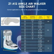 Air CAM walker boot Medical Inflatable Walking Boot, Orthopaedic Boot, Fracture Boot, Ultralight Walking Boot for Sprained Ankle, Stress Fracture, Broken Foot or Achilles Tendonitis (L)