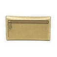 thumbnail image 2 of Michael Kors Jet Set Travel Large Trifold Leather Wallet, Gold, 2 of 6