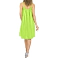 thumbnail image 2 of HAPPY BAY Women's Spaghetti Babydoll Lingerie Slip Nighty 1X-2X Shamrock Green_AC94, 2 of 4