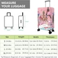 thumbnail image 2 of Travel Luggage Cover Suitcase Protector Fits 18-32 Inch Luggage Wheel Covers Patterned Travel Related Items Flower Luggage Protector Elastic Luggage Anti-scratch Suitcase Cover L, 2 of 5